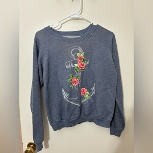 Billabong Blue Crewneck Sweatshirt Size M